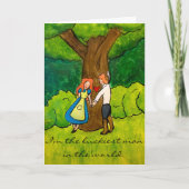 「アイルランドの恋人たち」 – 彼からハッピーな記念日 カード (正面)