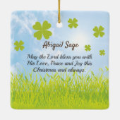 アイルランドの恵みに満ちた日 セラミックオーナメント (裏面)