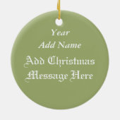アイルランドの恵みのクリスマスのオーナメント セラミックオーナメント (裏面)