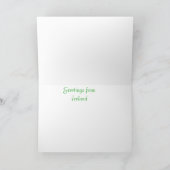 アイルランドの挨拶状のイメージ カード (内部)