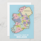 アイルランドの政治地図。 セーブザデート (正面/裏面)