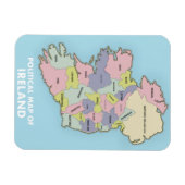 アイルランドの政治地図。 マグネット (横)