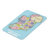 アイルランドの政治地図。 マグネット (左側)