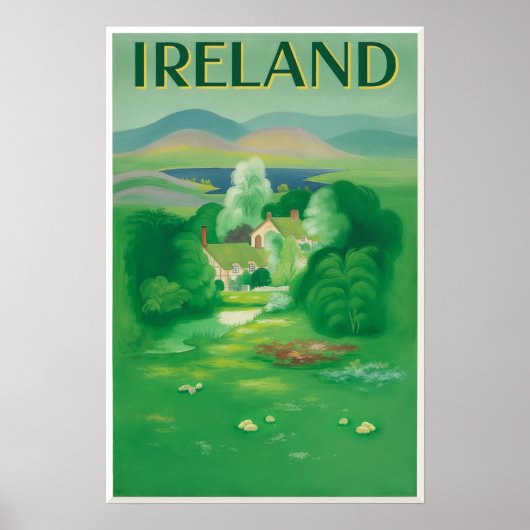 アイルランドの旅行ポスター ポスター (正面)