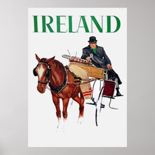 アイルランドの旅　ヴィンテージ ポスター (正面)