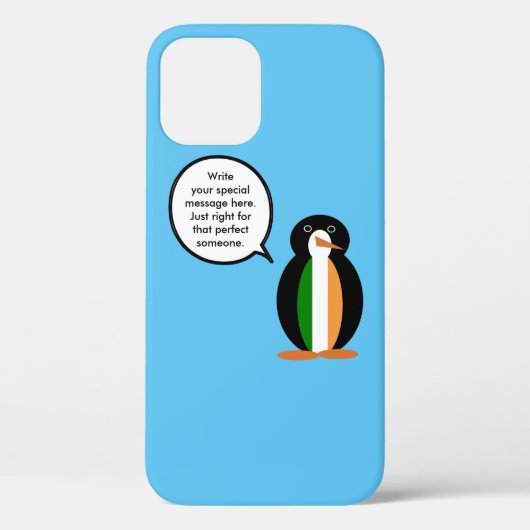 アイルランドの旗がモチーフのペンギンさん Case-Mate iPhoneケース (裏面)