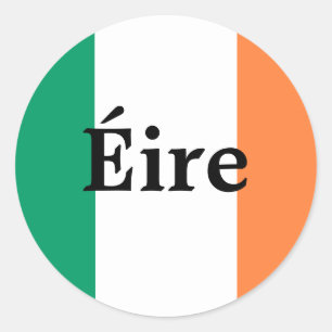 アイルランドの旗のステッカー ラウンドシール