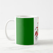 アイルランドの旗のマーフィー コーヒーマグカップ (左)