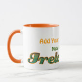 アイルランドの旗のラベルはそれを個人化します! マグカップ (左)