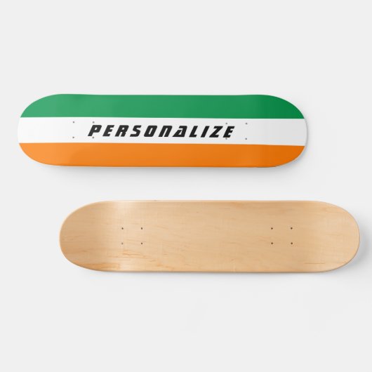 アイルランドの旗はスケートボードのデッキをカスタム設計します スケートボード (横)