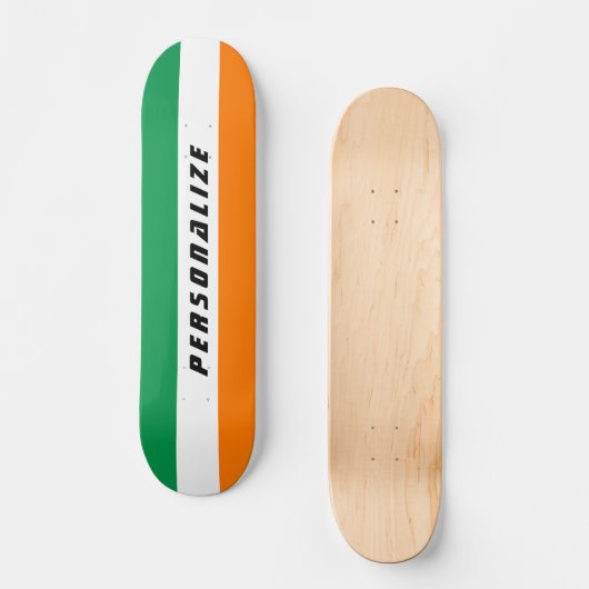 アイルランドの旗はスケートボードのデッキをカスタム設計します スケートボード (正面)