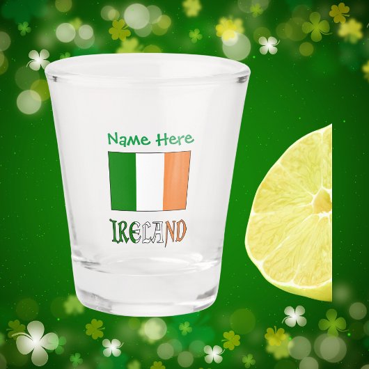 アイルランドの旗をモチーフにしたパーソナライズギフト ショットグラス