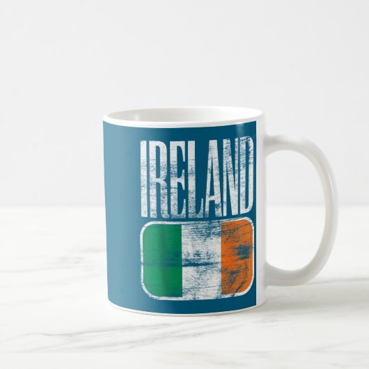 アイルランドの旗を応援 コーヒーマグカップ (右)