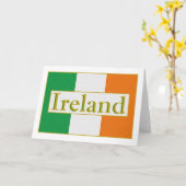 アイルランドの旗 カード (黄色い花)