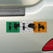 アイルランドの旗 バンパーステッカー (車上)