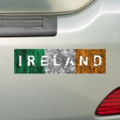 アイルランドの旗 バンパーステッカー (車上)