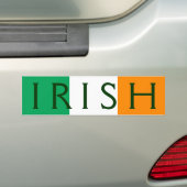 アイルランドの旗 バンパーステッカー (車上)