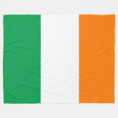 アイルランドの旗 フリースブランケット (正面(横))