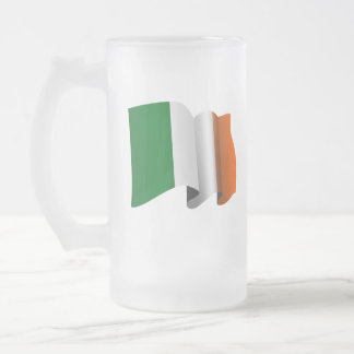 アイルランドの旗 フロストグラスビールジョッキ