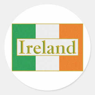アイルランドの旗 ラウンドシール