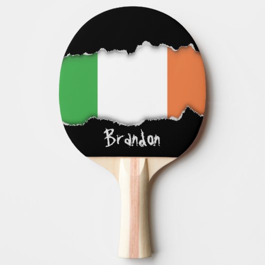 アイルランドの旗 卓球ラケット (正面)