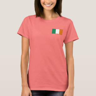 アイルランドの旗 + 地図のTシャツ Tシャツ