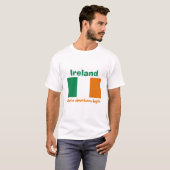アイルランドの旗+地図+テキストTシャツ Tシャツ (正面フル)