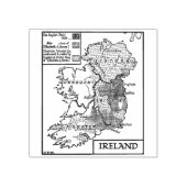 アイルランドの旧世界の地図イラストレーション ラバースタンプ (インプリント)