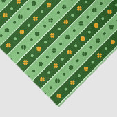 アイルランドの星の緑のオレンジ色の白い列 薄葉紙 (詳細)