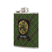 アイルランドの格子縞のケルト人の記号 フラスク (左)