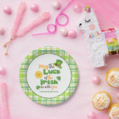 アイルランドの格子縞のセントパトリックの日の運 ペーパープレート (パーティー)