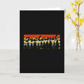 アイルランドの森の夕焼けの木小屋バケーションお土産 カード (黄色い花)