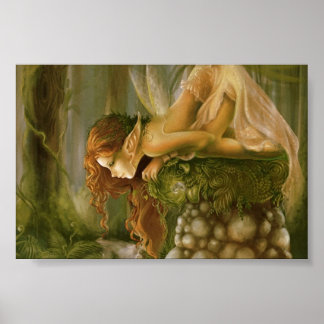 アイルランドの森の小妖精や小人ポスター ポスター