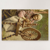 アイルランドの毛のスピナー・レディ ジグソーパズル (横)