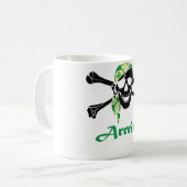 アイルランドの海賊どくろ印 コーヒーマグカップ (正面左)