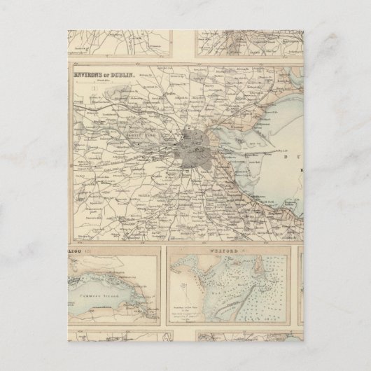 アイルランドの港湾 ポストカード (正面)