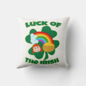 アイルランドの漫画の幸運 クッション (裏面)