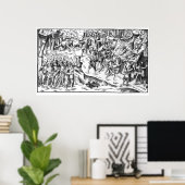 アイルランドの牛が英国の農園を襲う ポスター (ホームオフィス)