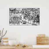 アイルランドの牛が英国の農園を襲う ポスター (キッチン)