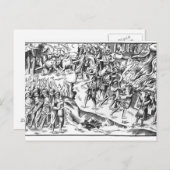 アイルランドの牛が英国の農園を襲う ポストカード (正面/裏面)