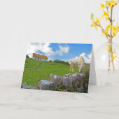 アイルランドの牧場の馬カード カード (黄色い花)