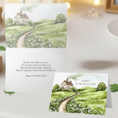 アイルランドの田舎の幸せな聖パトリックの日 カード