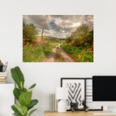 アイルランドの田舎道 ポスター (ホームオフィス)