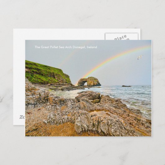 アイルランドの白いマグクラシック用のイメージ ポストカード (正面/裏面)