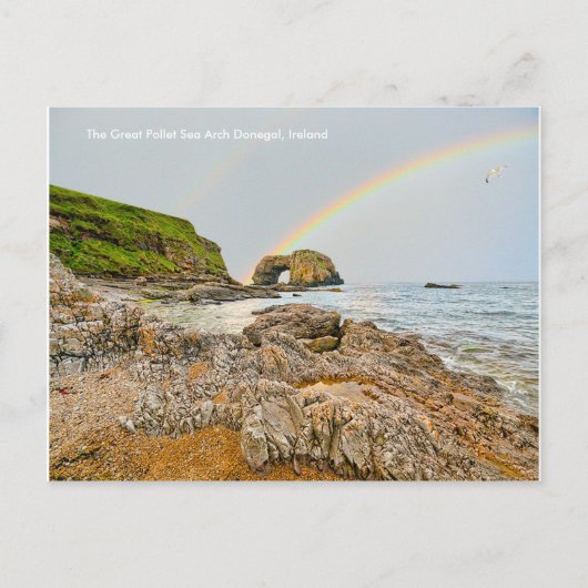 アイルランドの白いマグクラシック用のイメージ ポストカード (正面)