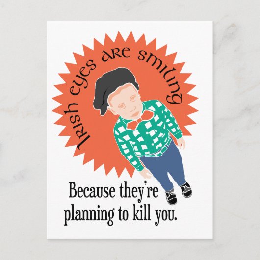 アイルランドの目が微笑んでいる… ポストカード (正面)