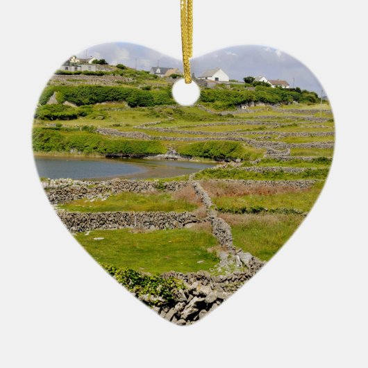 アイルランドの石垣 セラミックオーナメント (正面)