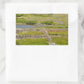 アイルランドの石垣 長方形シール (バッグ)