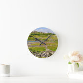 アイルランドの石塀 ラウンド壁時計 (ホーム)