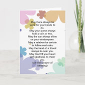 アイルランドの祈りの言葉の天恵の挨拶状 カード (正面)